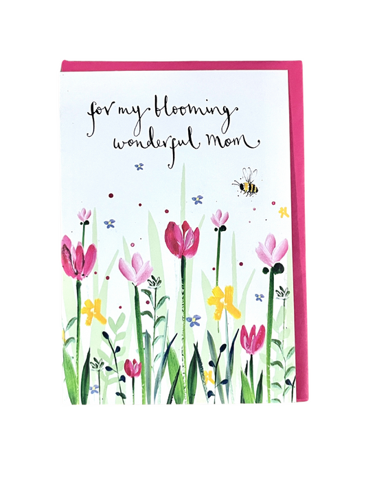Flowers Wonderful Mom Card