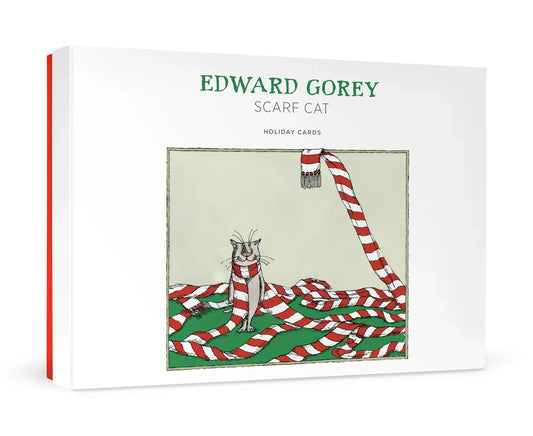 Edward Gorey Scarf Cat Holiday Boxed Cards