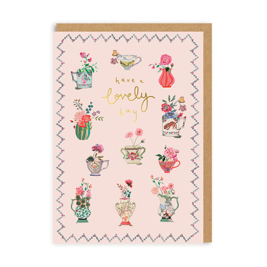 Have a Lovely Day - Vases Card