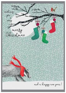 Merry Xmas Stockings Card