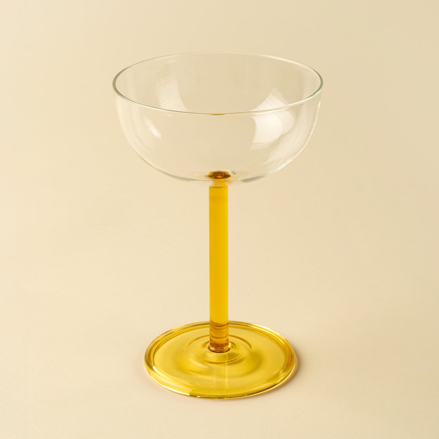 Celeste Coupe Glass Amber