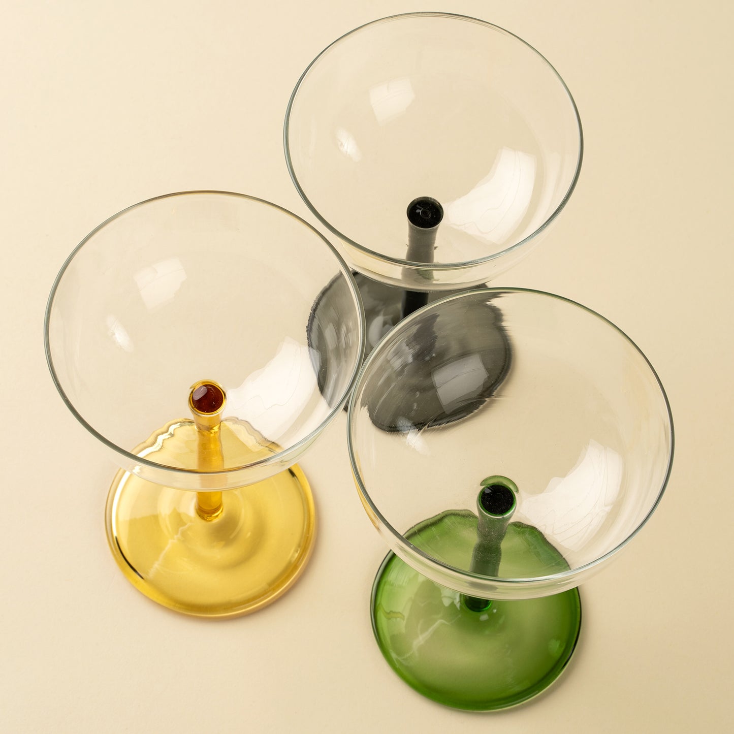 Celeste Coupe Glass Amber