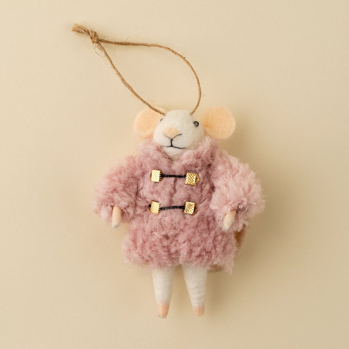 Cozy Clementine Mouse Holiday Ornament