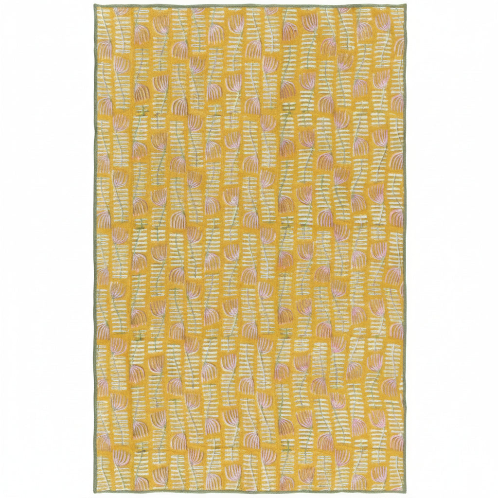 Venus Block Print Dishtowel