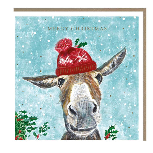 Donkey Christmas Card