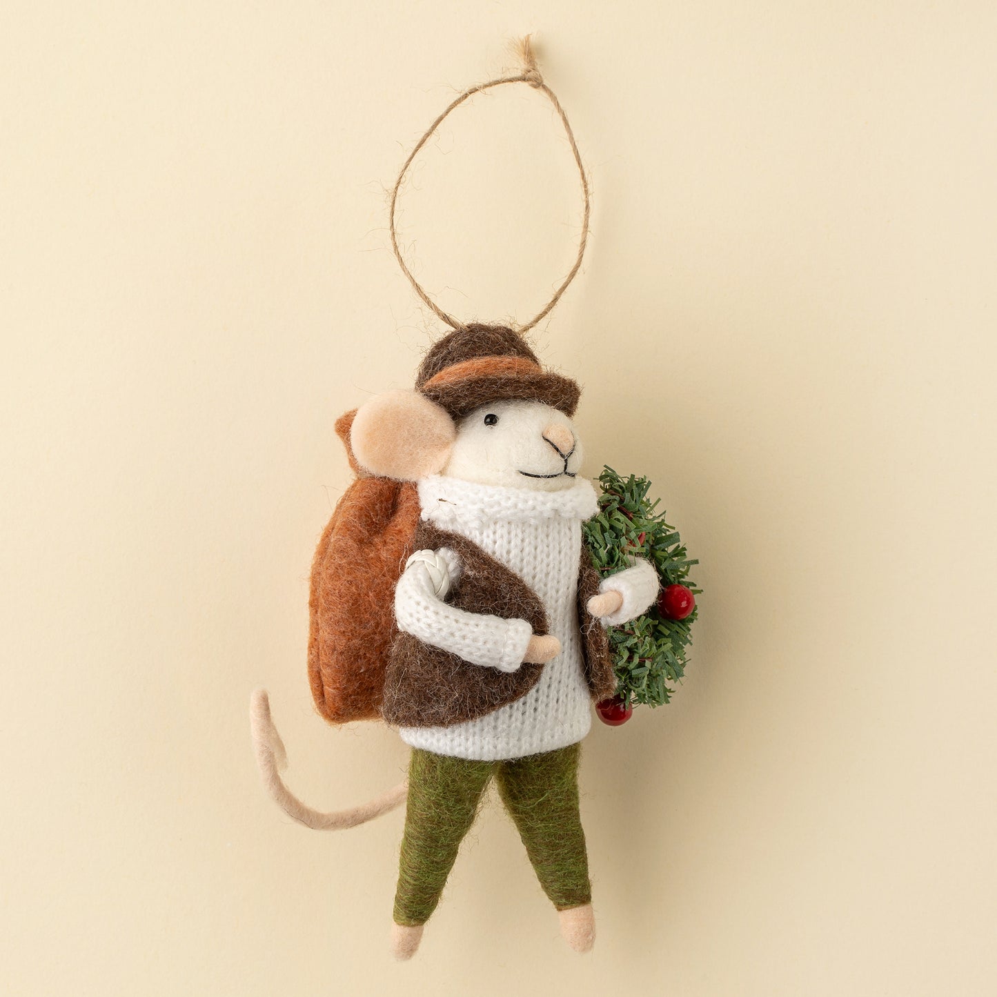 Evergreen Edgar Mouse Holiday Ornament