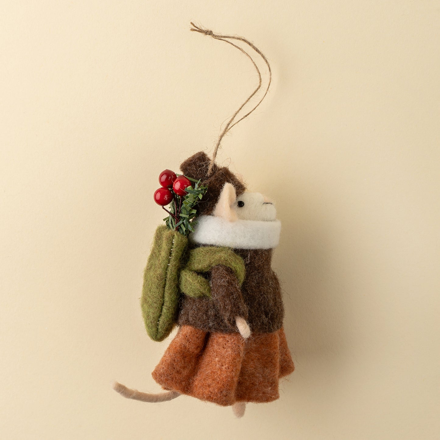 Evergreen Elsie Mouse Holiday Ornament