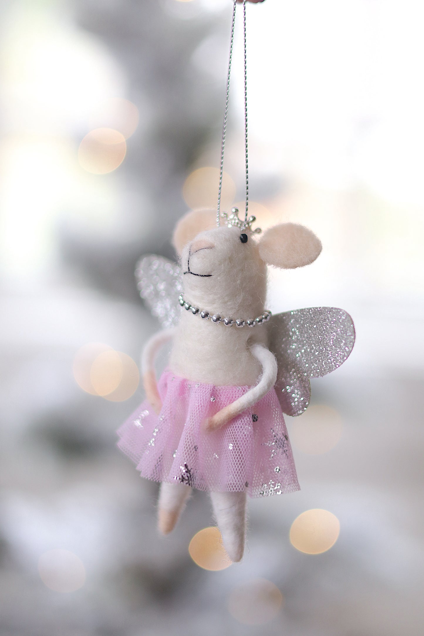 Fairytale Fiona Mouse Holiday Ornament