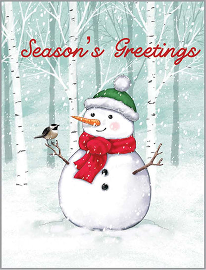 Season's Greeting Snowman Card