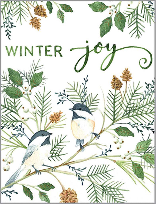 Winter Joy Birds Card