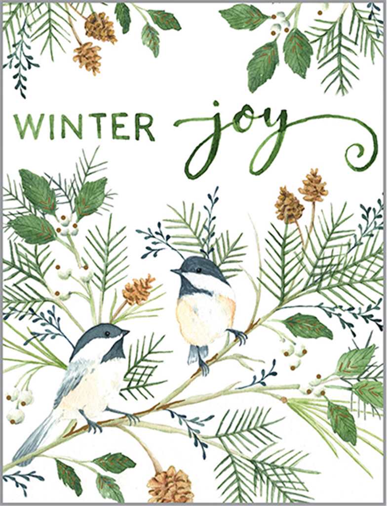 Winter Joy Birds Card