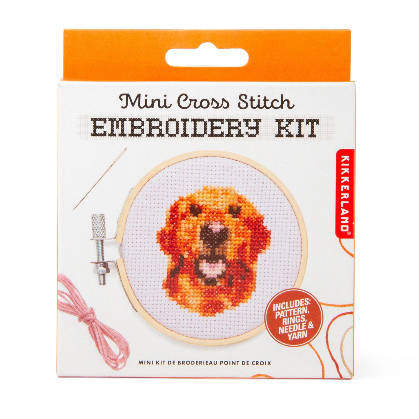 Mini Cross Stitch Embroidery Kit Dog