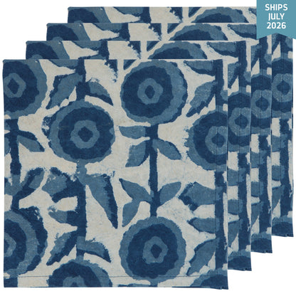 Gilia Block Print Napkin Set of 4