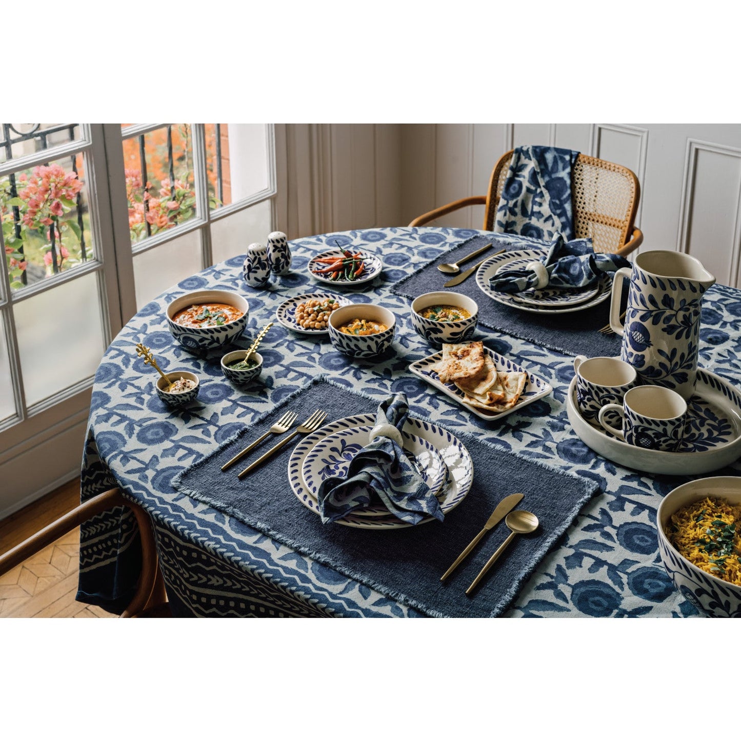 Gilia Block Print Napkin Set of 4