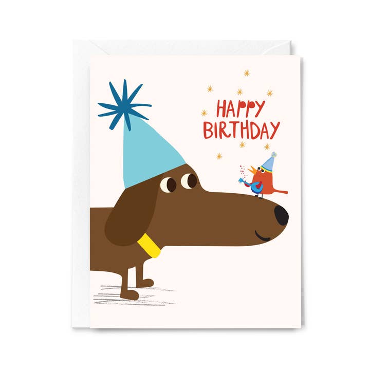 Happy Birthday Dachshund Card
