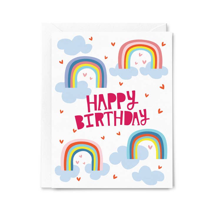 Happy Birthday Rainbows Card