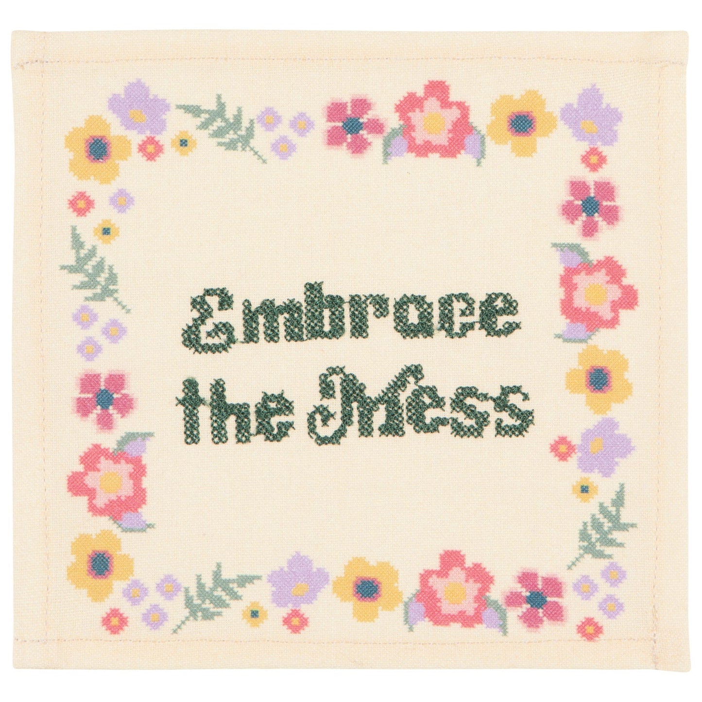 Kitsch Stitch Cocktail Napkins Set of 4 Assorted