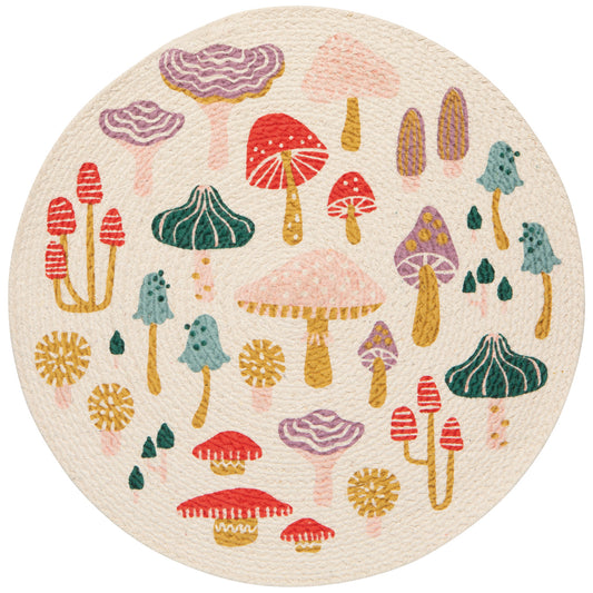 Mushroom Gems Braided Placemat Set of 2