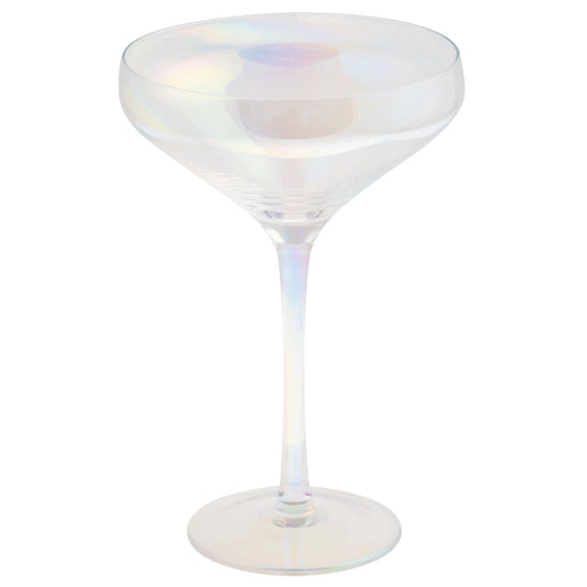 Mid Century Martini Coupe Clear Luster