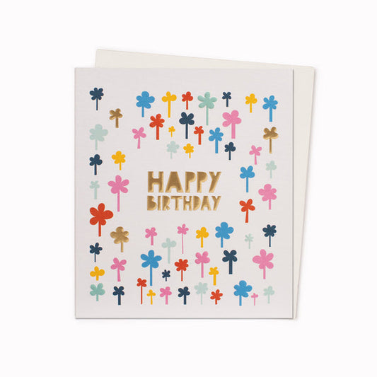 Flower Garden Birthday Card