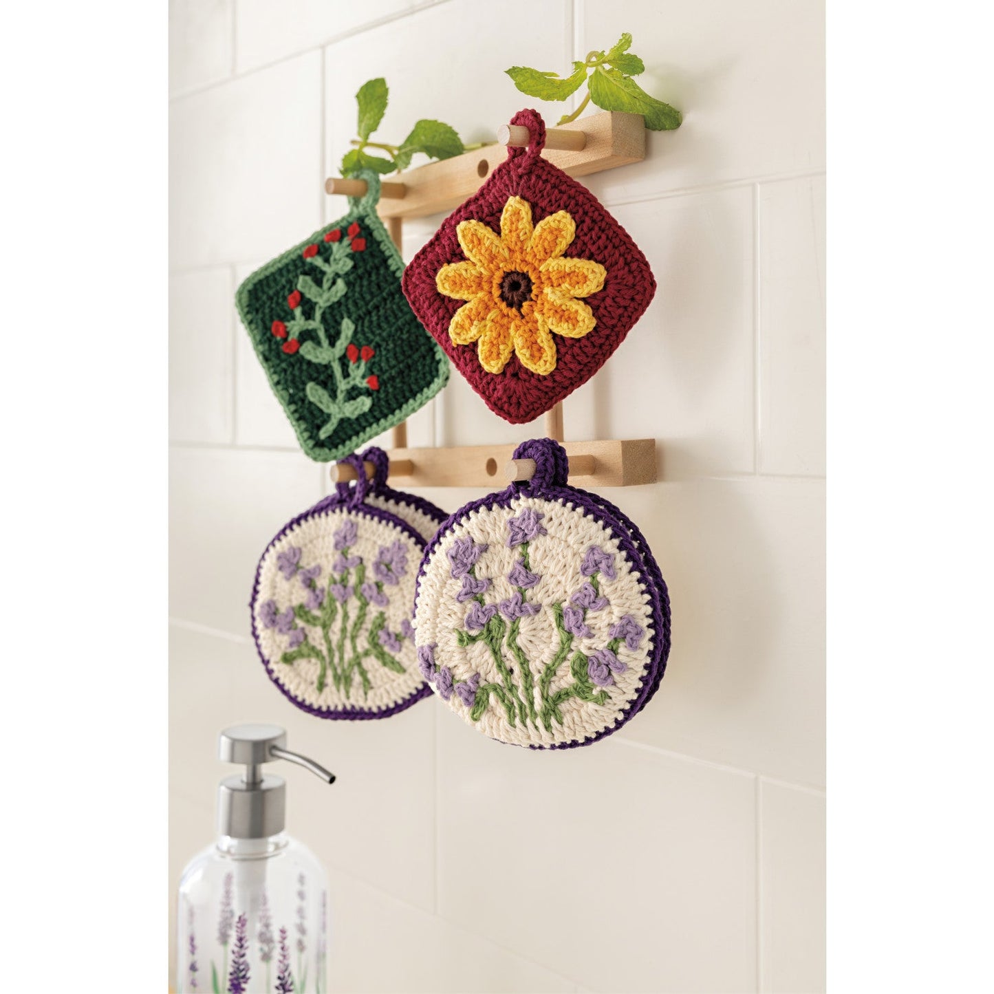 Lavender Tawashi Dishcloths Set of 2