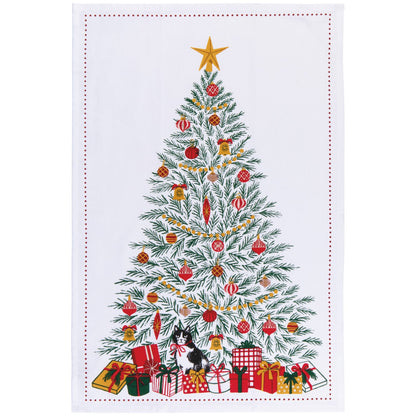 Festive Fir Cotton Dishtowel