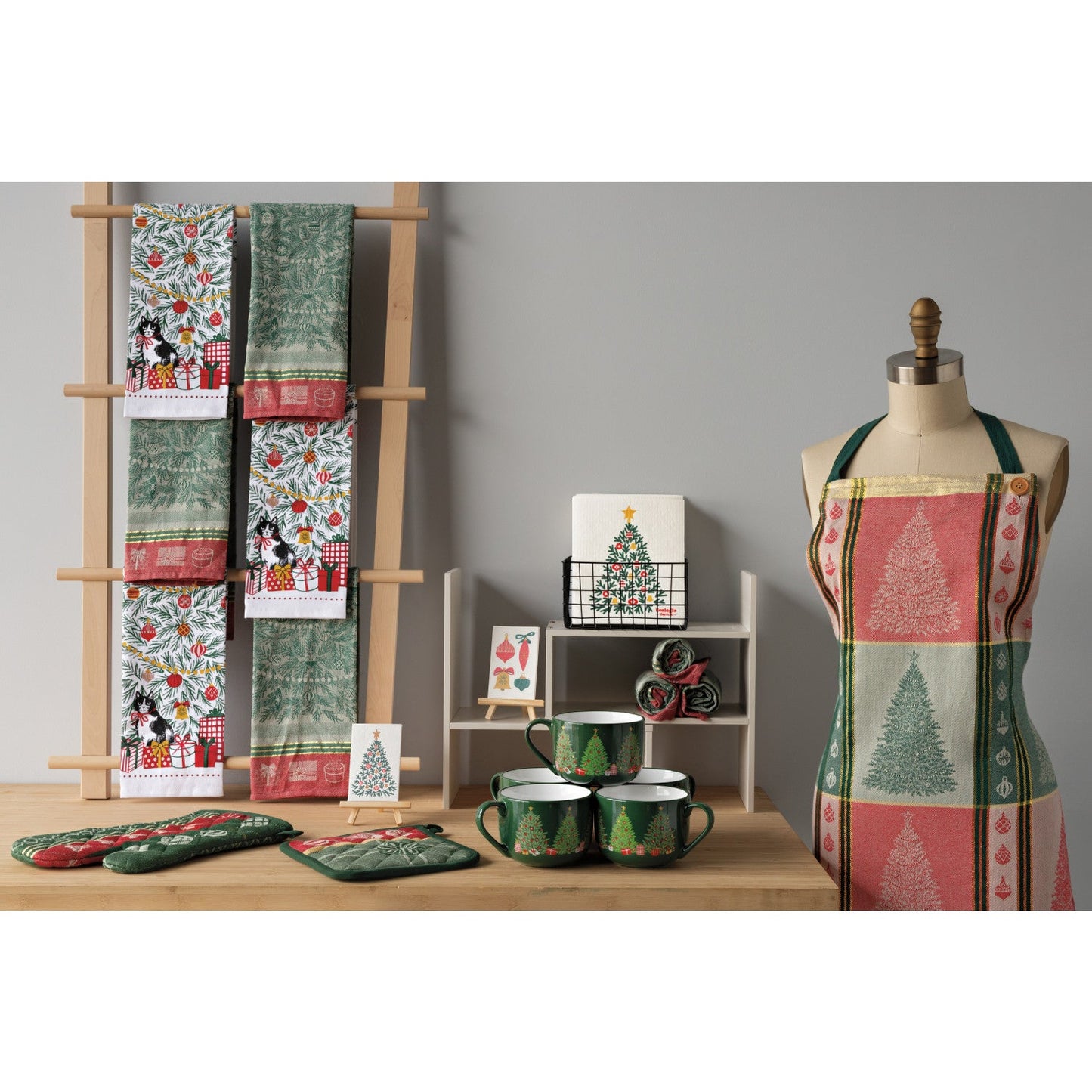 Festive Fir Cotton Dishtowel