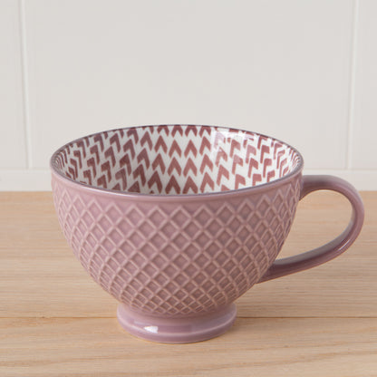 Mauve Latte Mug 14 oz