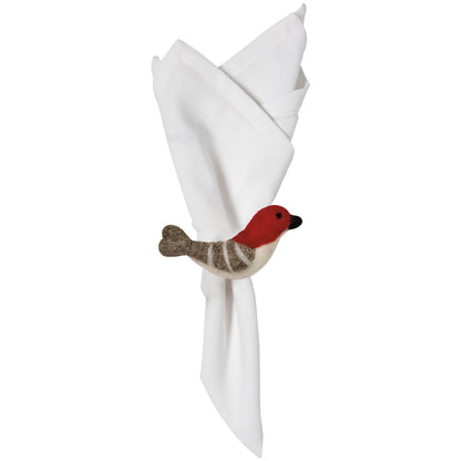 Birds & Boughs Felted Wool Napkin Ring