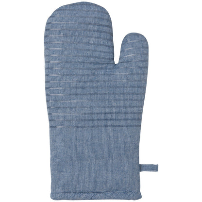 Oxford Oven Mitt - Heat-Resistant Cotton Chambray Kitchen Mitt