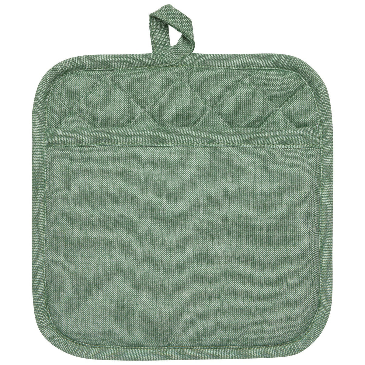 Terrace Potholder - Heat-Resistant Cotton Chambray Kitchen Mitt