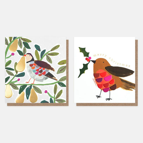 Partridge and Robin Card