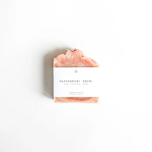 Peppermint Swirl Body + Face Bar