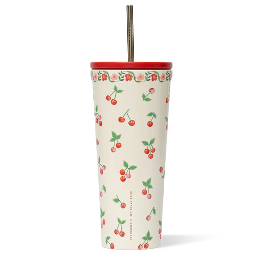 Rifle Paper Cherries Cold Cup 24oz
