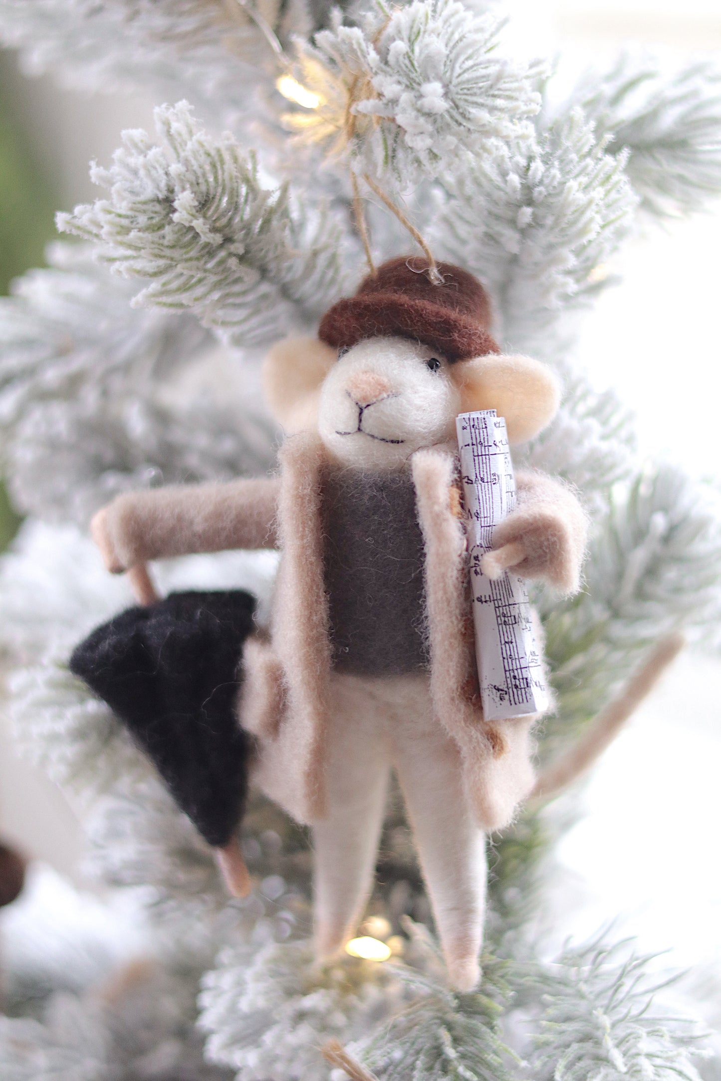 Rainy Day Ralph Mouse Holiday Ornament