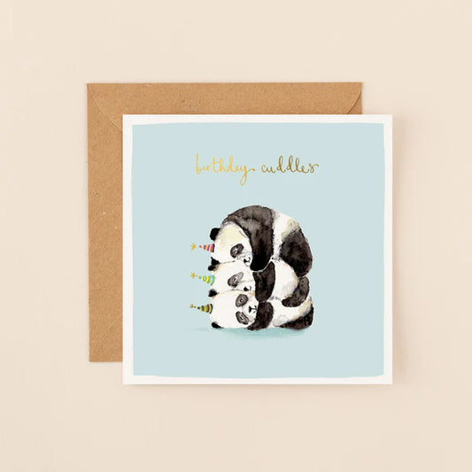 Pandas Birthday Cuddles Card