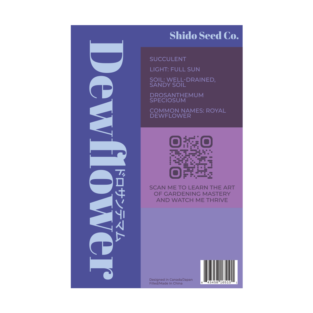 Dewflower Flower Seeds Packet