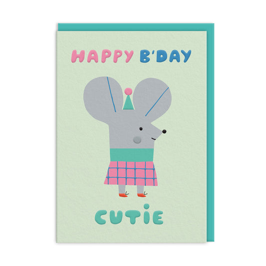 Cutie Mouse Birthday Card