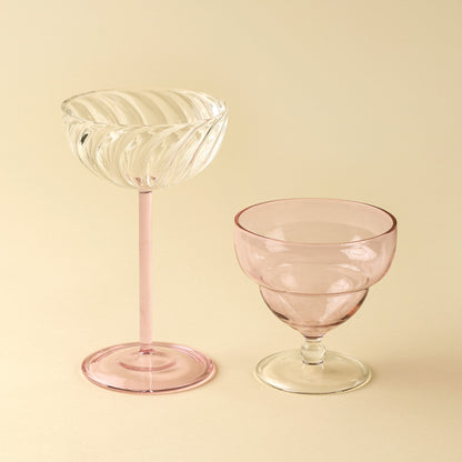 Savoy Coupe Glass Pink