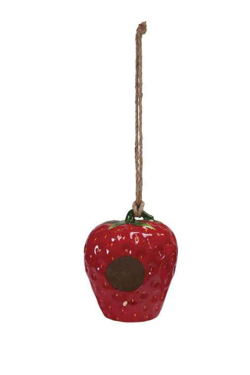 Strawberry Hanging Hand-Painted Planter