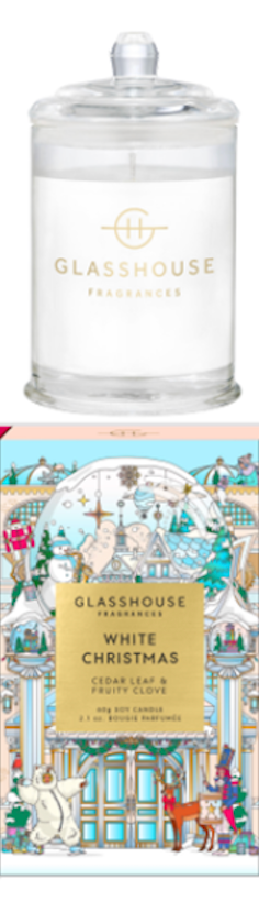 White Christmas Candle