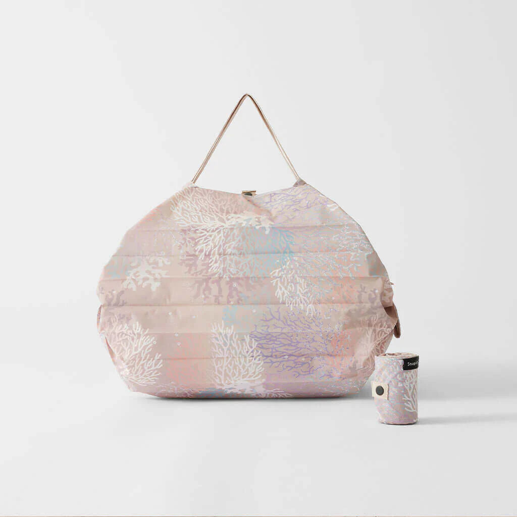 Shupatto Recycled Jewels Of The Sea Collection Medium Coral Reefs Reusable Bag