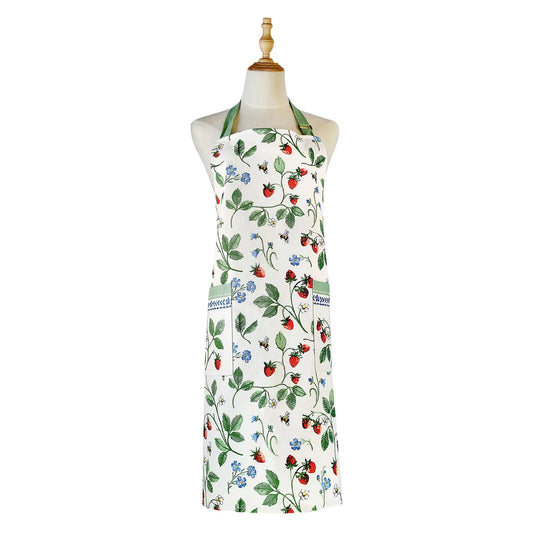 Strawberry Patch Cotton Apron