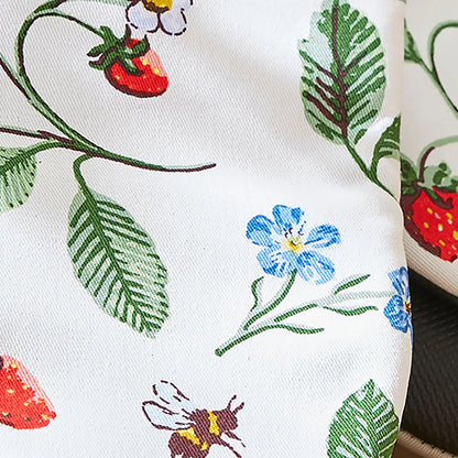 Strawberry Patch Cotton Microwave Mitts