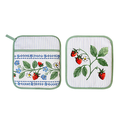 Strawberry Patch Cotton Pot Mitt