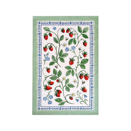 Strawberry Patch Cotton Tea Towel