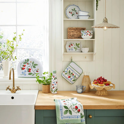 Strawberry Patch Cotton Tea Towel