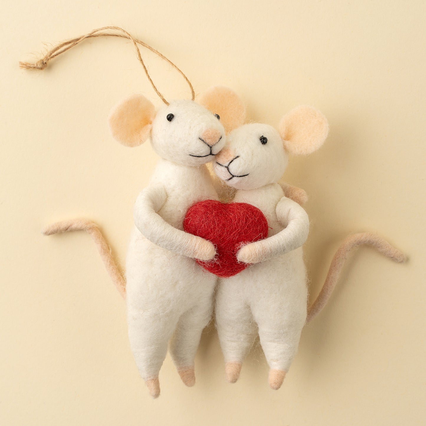 Sweetheart Mice Holiday Ornament