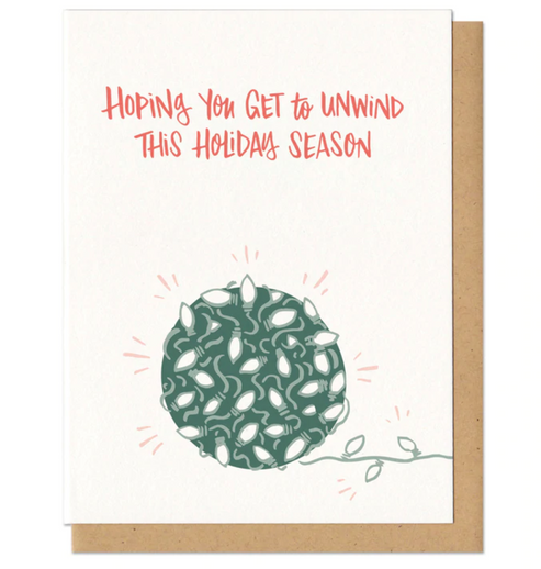 Unwind This Holiday Season Greeting Card