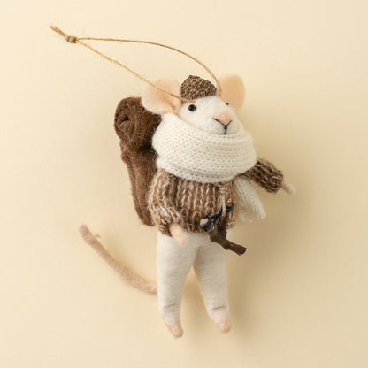 Wandering Will Mouse Holiday Ornament